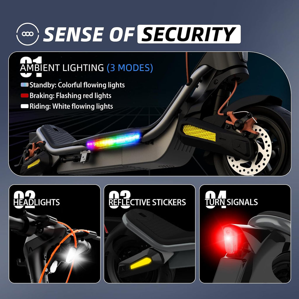 Electric Scooter- Electric Scooter for Aults,800/1000/1600W Peak,up to 19/25/31MPH,25-50Miles Range,220-330lb Load,Foldable E-Scooter for Adult Teens