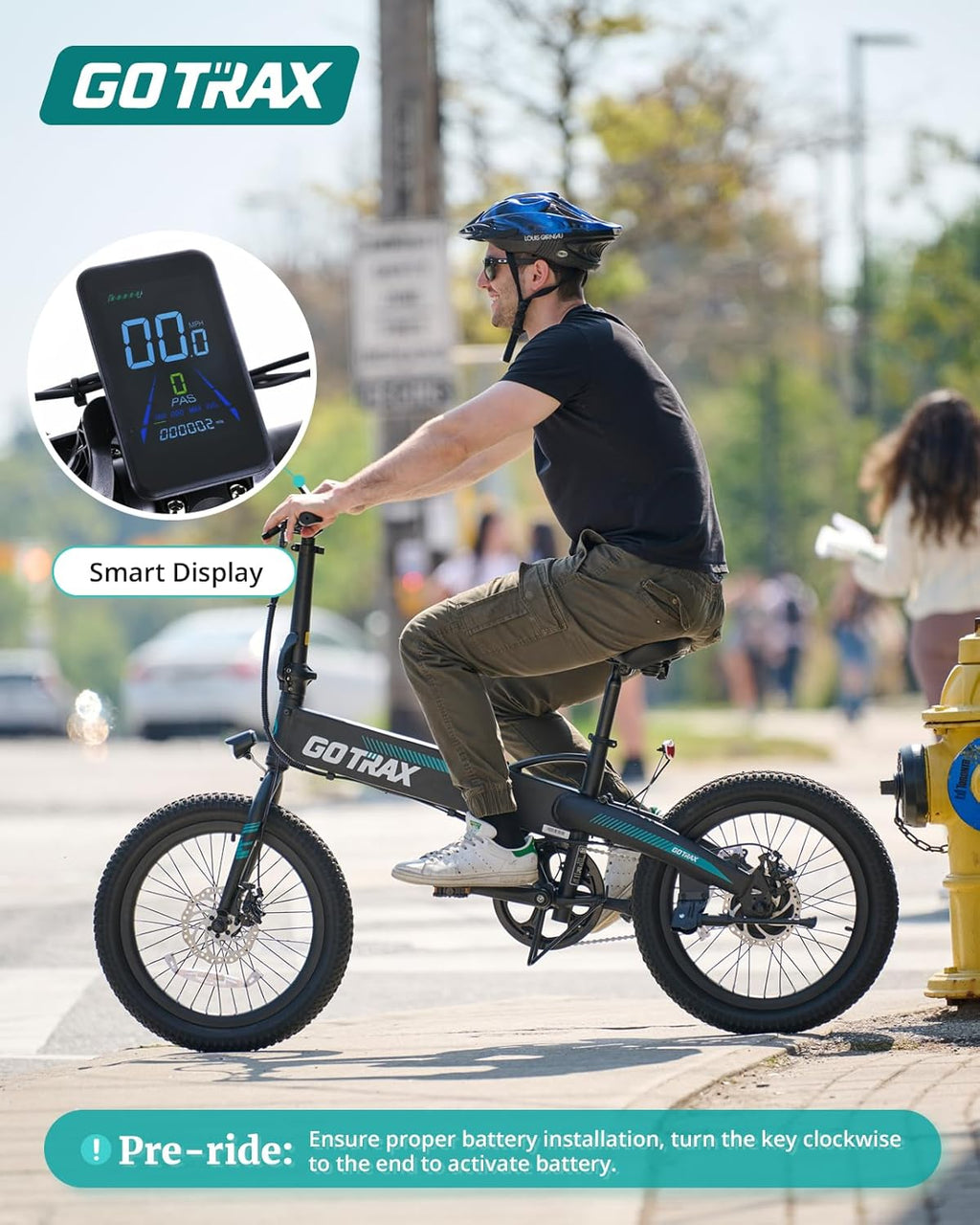 Folding Electric Bike with 40Miles (Pedal-assist1) by 48V