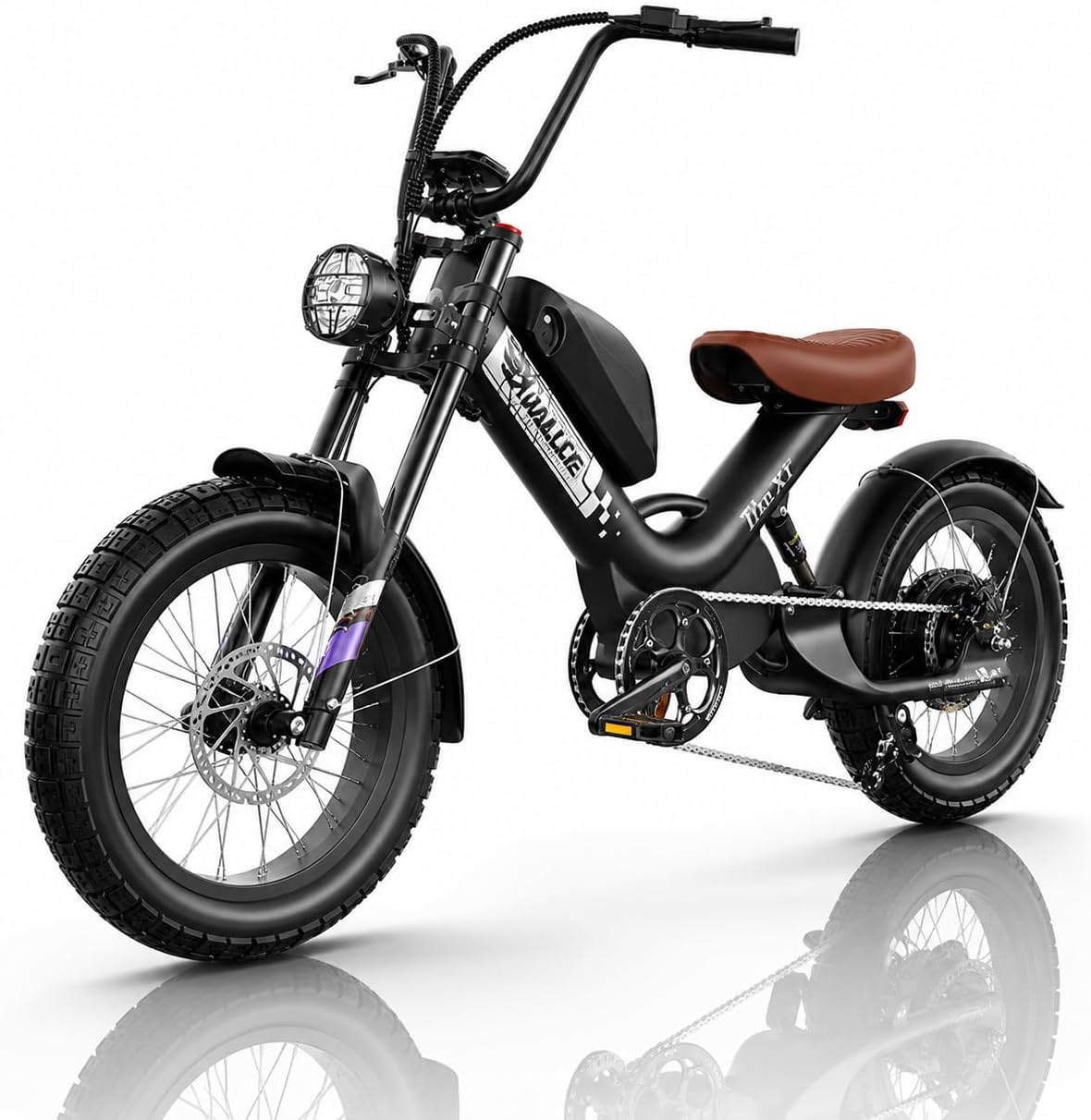 3800W Peak High-Performance Electric Adventure Bike | Carbon Fiber Frame, 20" x 5.0" Fat Tires, 40MPH Full Suspension Cruiser (UL2849 Compliant)
