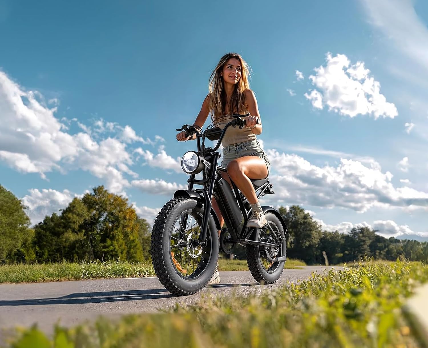 Peak 1500W All-Terrain Electric Bike | 48V 18Ah Dual Suspension Fat Tire E-Bike