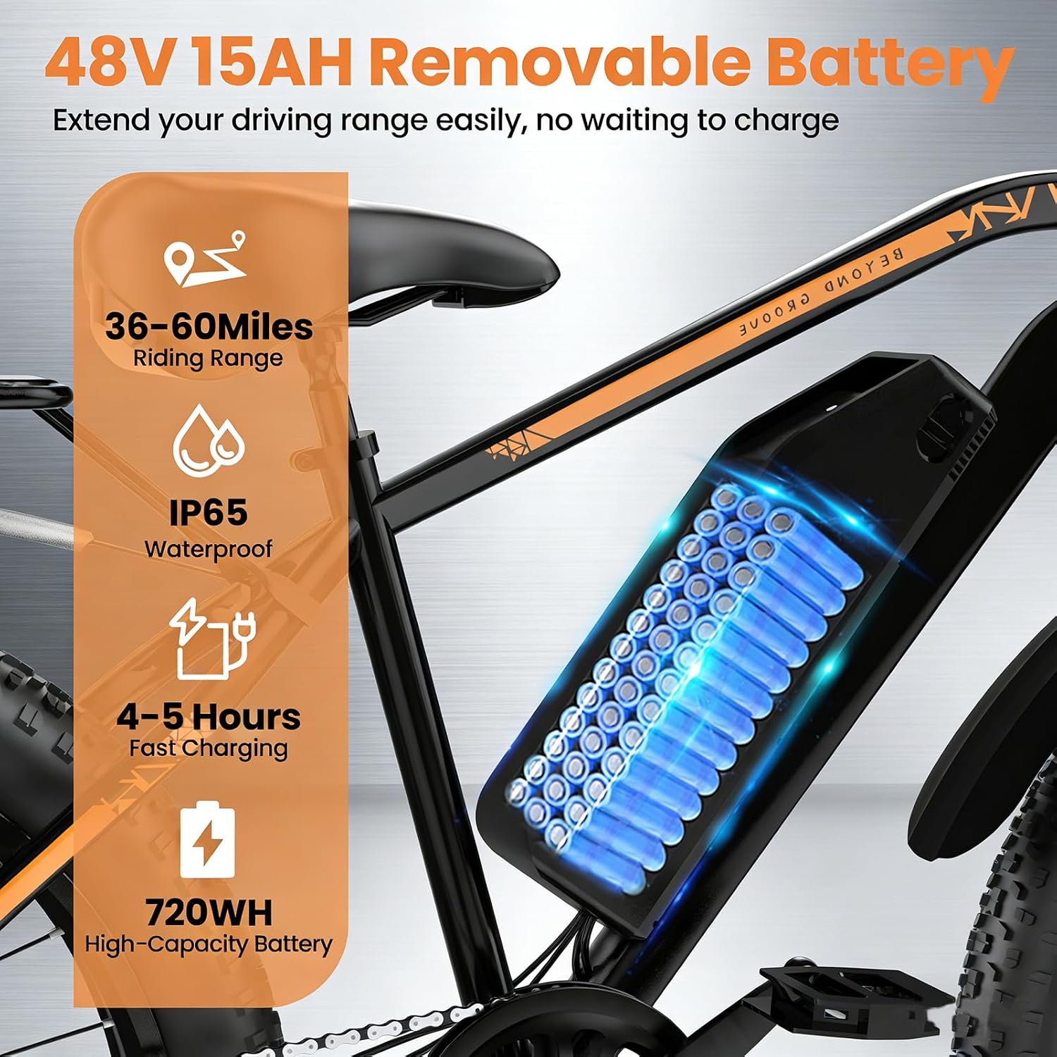 High-Speed Fat Tire Electric Mountain Bike | UL Certified Safety & 7-Speed