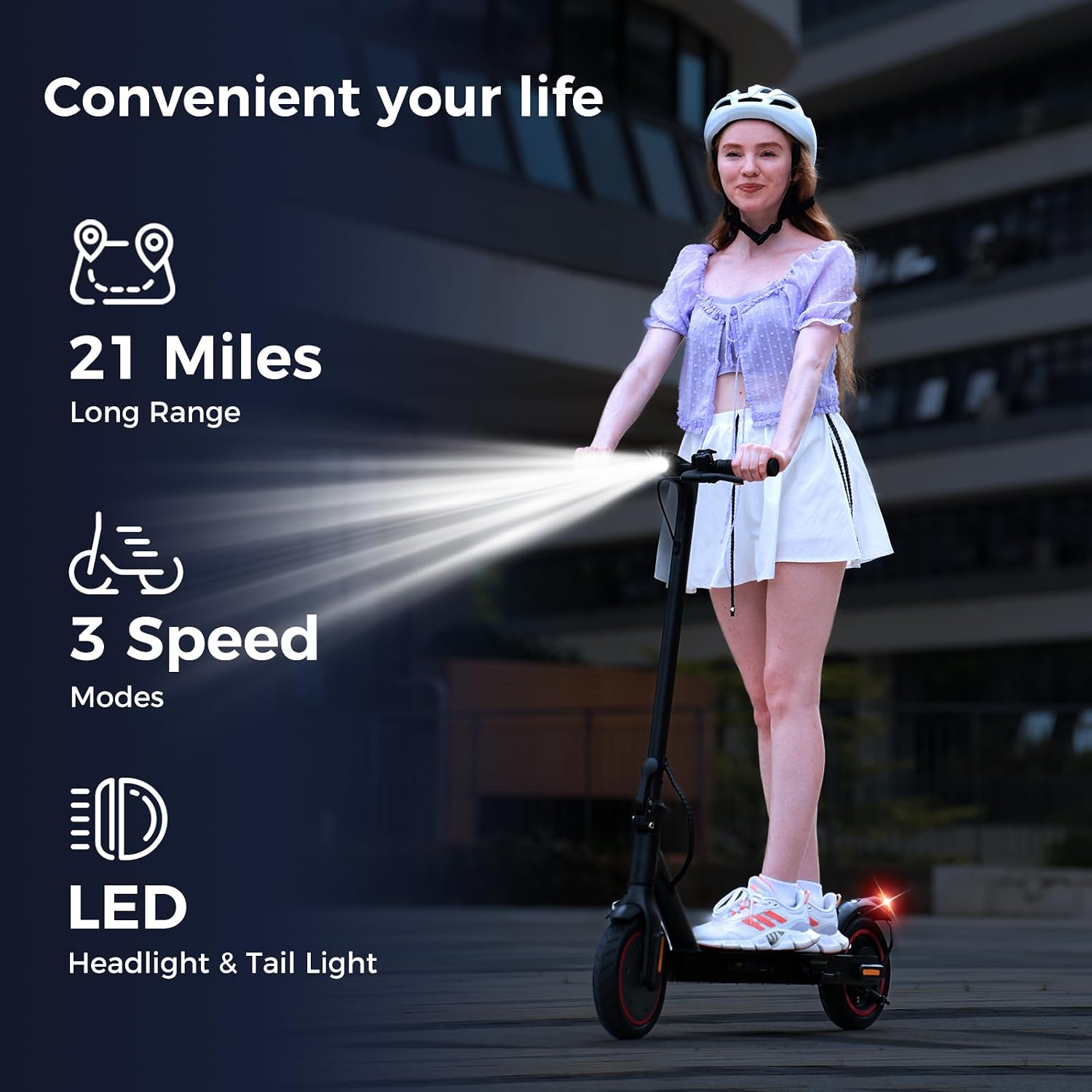 Electric Scooters - Electric Scooter Adults, 1200W/1000W/500W Motor, 28/25/21/18 MPH Top Speed, 10''/8.5'' Tires