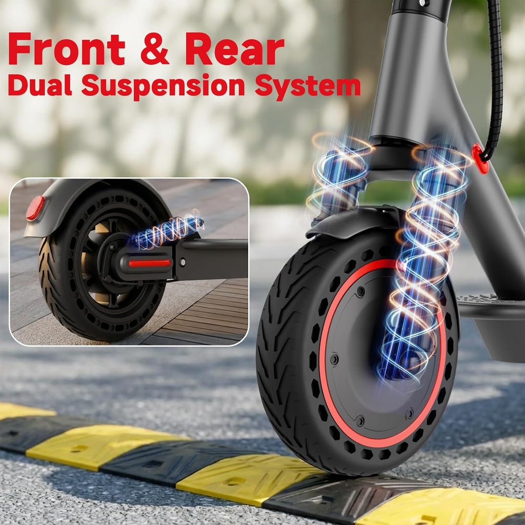 Electric Scooter for Adults with Dual Shock Absorbers,19/22MPH, 700/1000W Peak Motor