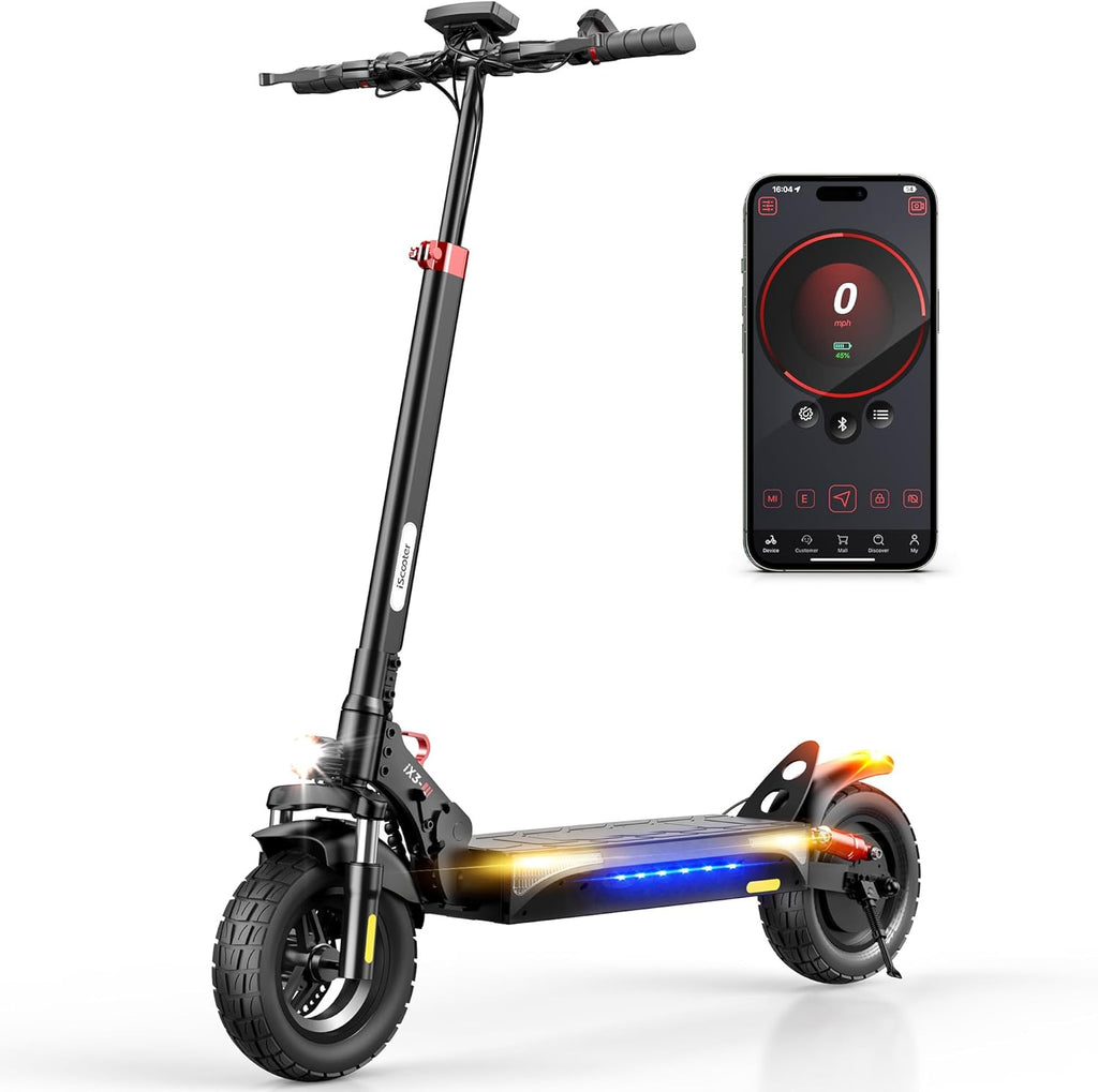 Electric Scooter, Off Road Tires, 800W Motor E-Scooter Up to 25/28 Miles Range,Top Speed 25/28 MPH, Adjustable Handlebar Height,Folding Commuting Electric Scooter for Adults