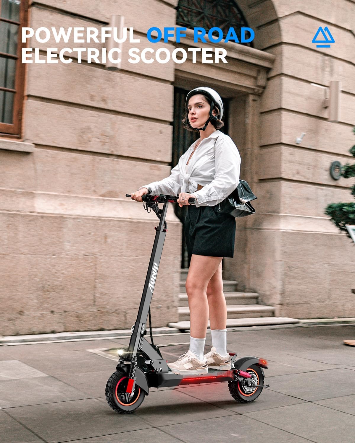 All-Terrain Folding Electric Scooter with Seat | 28 MPH High-Speed Commuter | 330 lbs Heavy Duty Capacity & 31-Mile Range