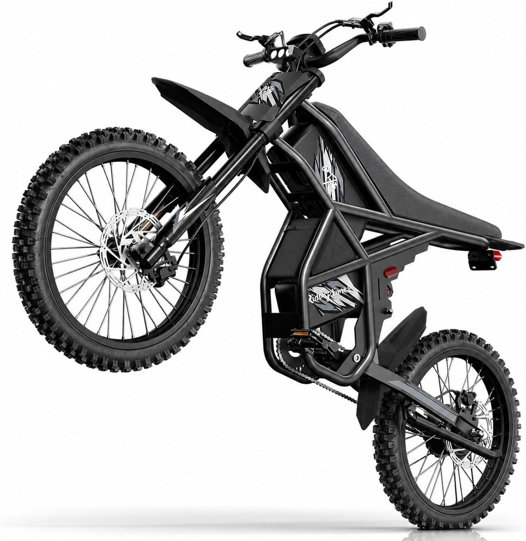 Electric Dirt Bike for Adults Teens, 3000W 60V 50MPH / 2400W 48V 37MPH Long Range Dirtbike, Motorcycle Tire, UL2849 All Terrain Ebike