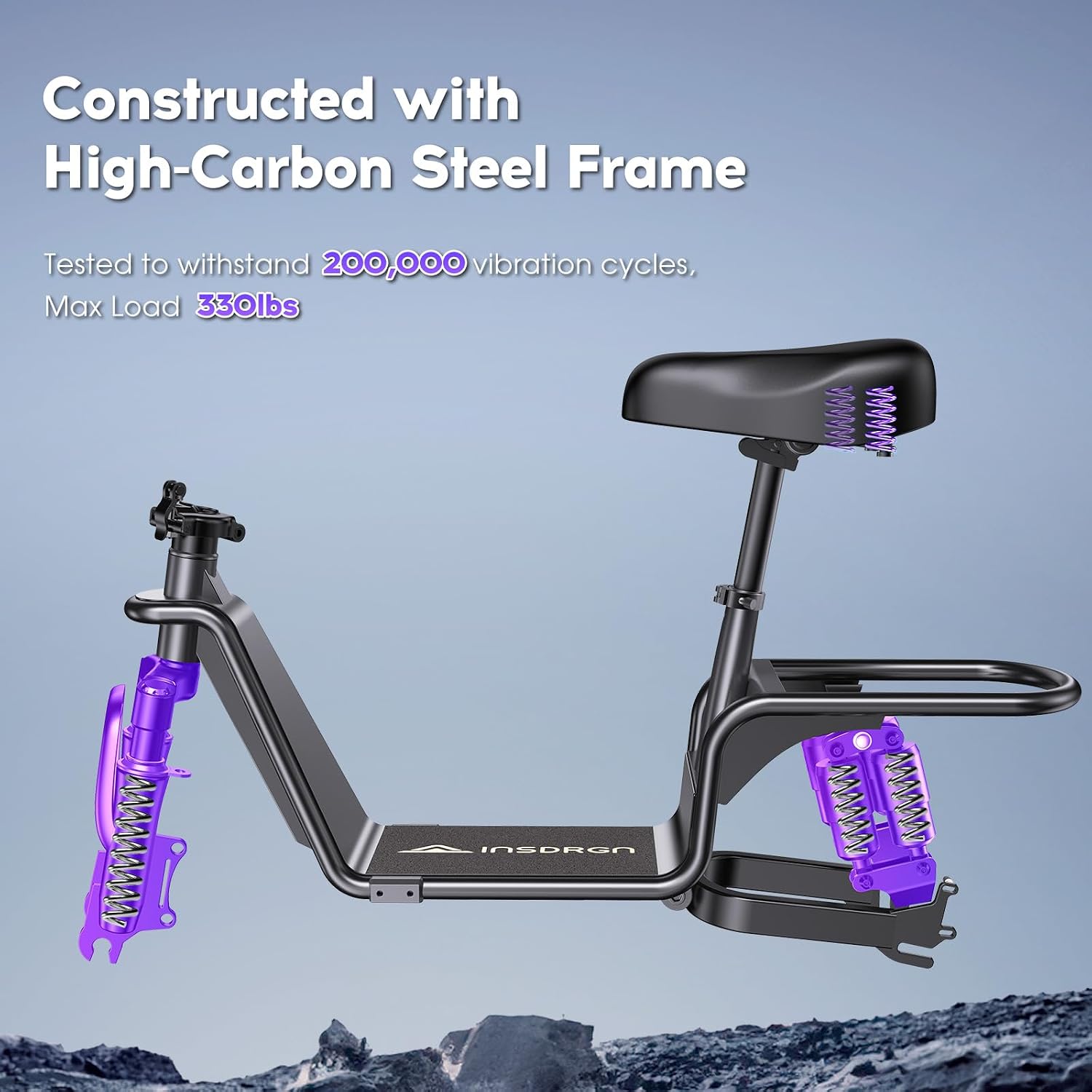 Electric Scooter with Seat for Adults,1000W Peak Power, 35 Mile Long Range