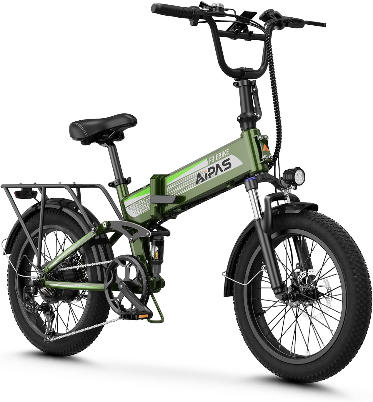 20" Folding Full Suspension Fat Tire Electric Bike