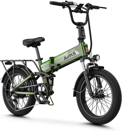20" Folding Full Suspension Fat Tire Electric Bike