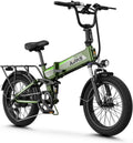 20" Folding Full Suspension Fat Tire Electric Bike