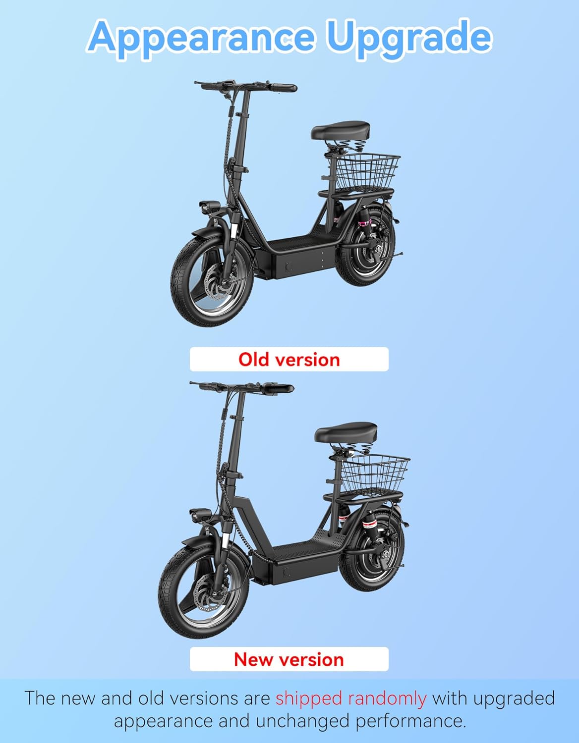 Electric Scooter Adults with Seat, 1000W Peak Motor, 35 Miles
