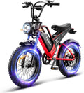 20" All-Terrain Fat Tire Electric Bike – 2000W Peak Performance Moto-Style E-Bike (35 MPH, 75+ Mile Range)