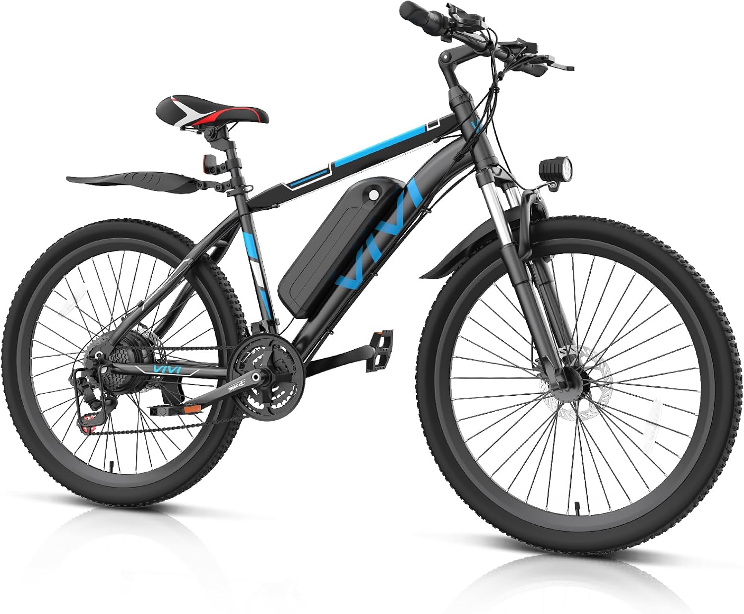26" Electric Mountain & Commuter Bike – Peak 750W Motor, 20MPH Max Speed, 48V Removable Battery, 21-Speed Trail E-Bike (SGS & UL2849 Certified)