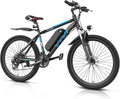 26" Electric Mountain & Commuter Bike – Peak 750W Motor, 20MPH Max Speed, 48V Removable Battery, 21-Speed Trail E-Bike (SGS & UL2849 Certified)