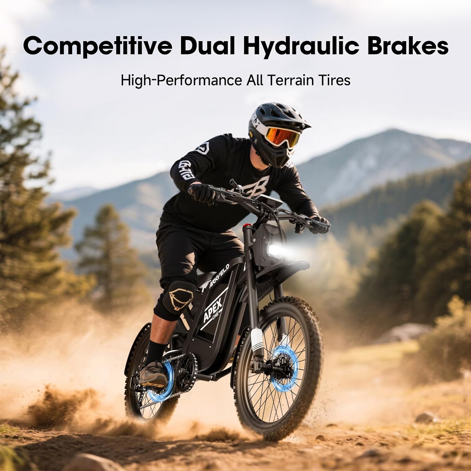 Electric Dirt Bike for Adults Mountain Motorcycle with 1536Wh