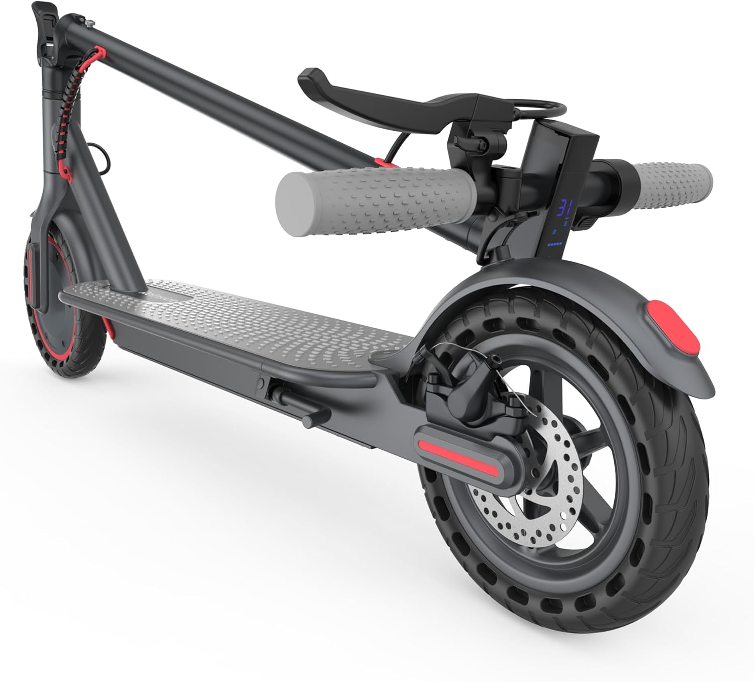 Electric Scooter - 8.5"/10''/14'' Solid Tires, 350W/500W Motor, Up to 19/22MPH& 16/21/23/24Miles Long-Range Portable Commuting Scooter for Adults with Double Braking System, App