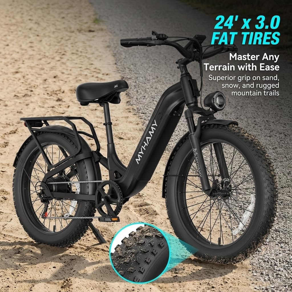 High-Performance Adult Fat Tire Electric Bike | Full Suspension & Long Range
