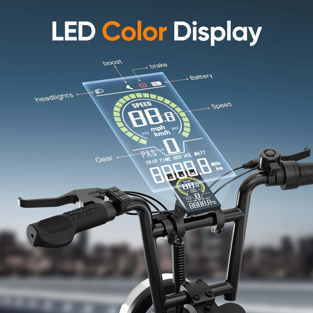 Electric Bike for Adults/Teens, Electric Dirt Bike with Storage Box, 48V 13AH