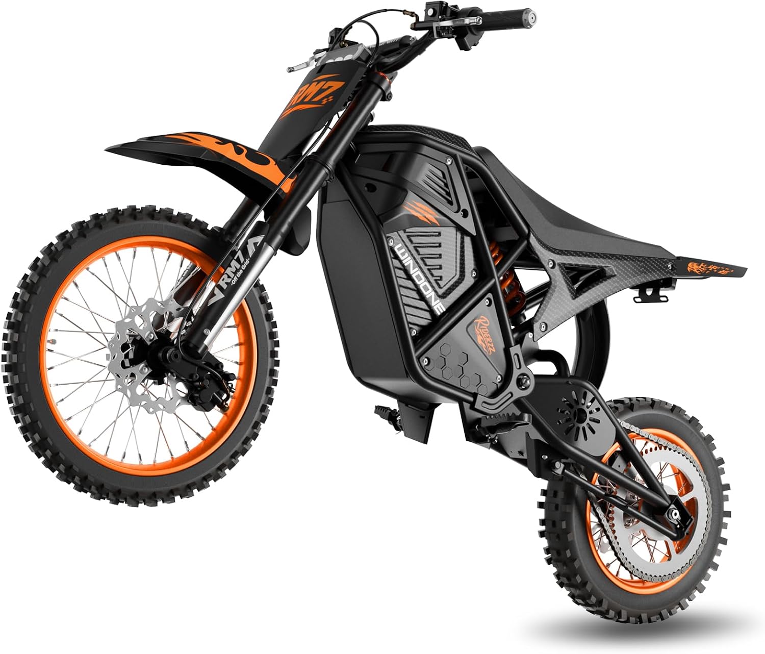 Off-Road Electric Dirt Bike for Teens & Adults – 2200W Peak Motor, 37MPH Max Speed, 48V 22.5Ah Battery, Full Suspension Trail E-Motorcycle