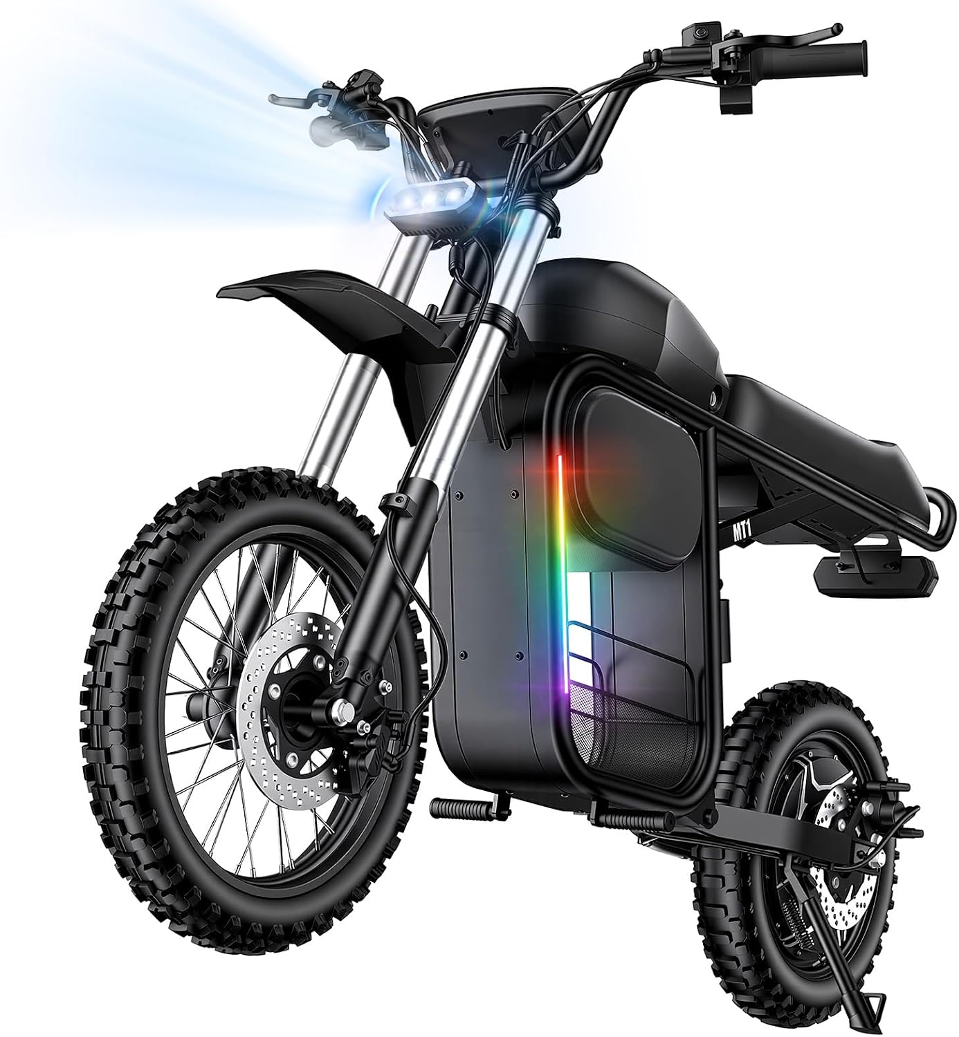 All-Terrain Off-Road Electric Dirt Bike | 5000W Peak Power & 45 MPH High-Speed E-Moto | 52V 20Ah Battery, Full Suspension Trail Bike with 8.9" TFT Display & NFC Keyless Lock