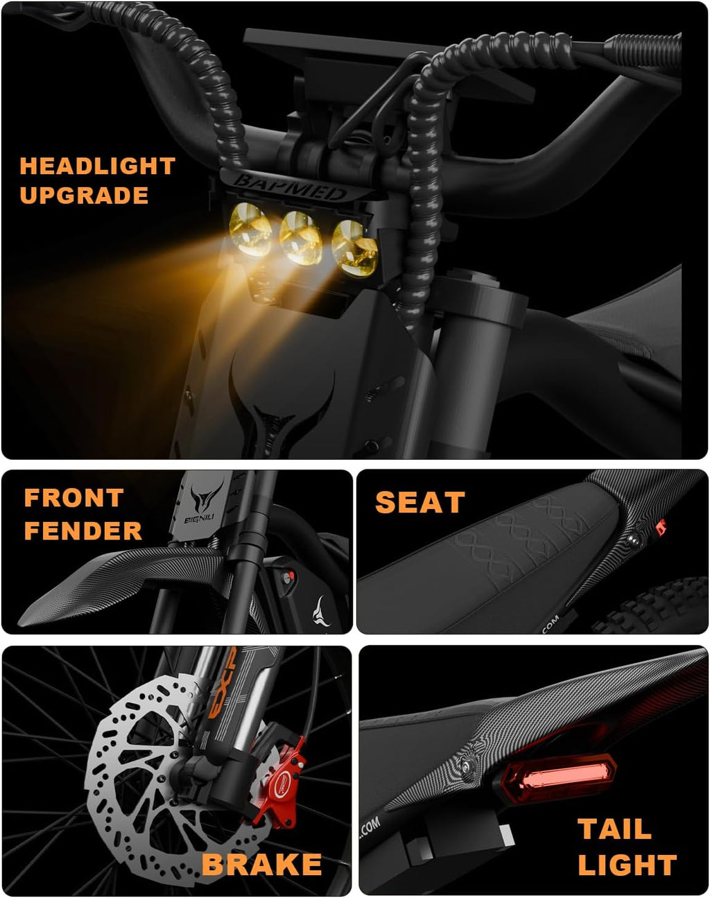19" Aluminum Electric Dirt Bike – 3000W Peak High-Performance Off-Road & Urban E-Bike