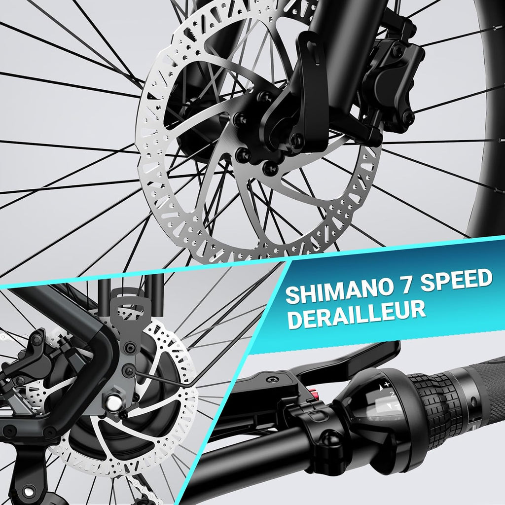 26" All-Terrain Fat Tire Electric Bike – Peak 1500W Motor & Smart App Connectivity