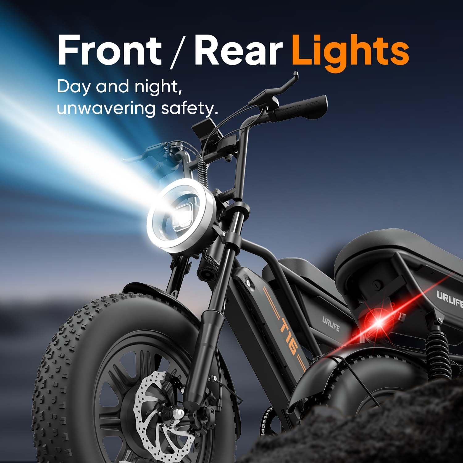 Electric Bike for Adults/Teens, Electric Dirt Bike with Storage Box, 48V 13AH