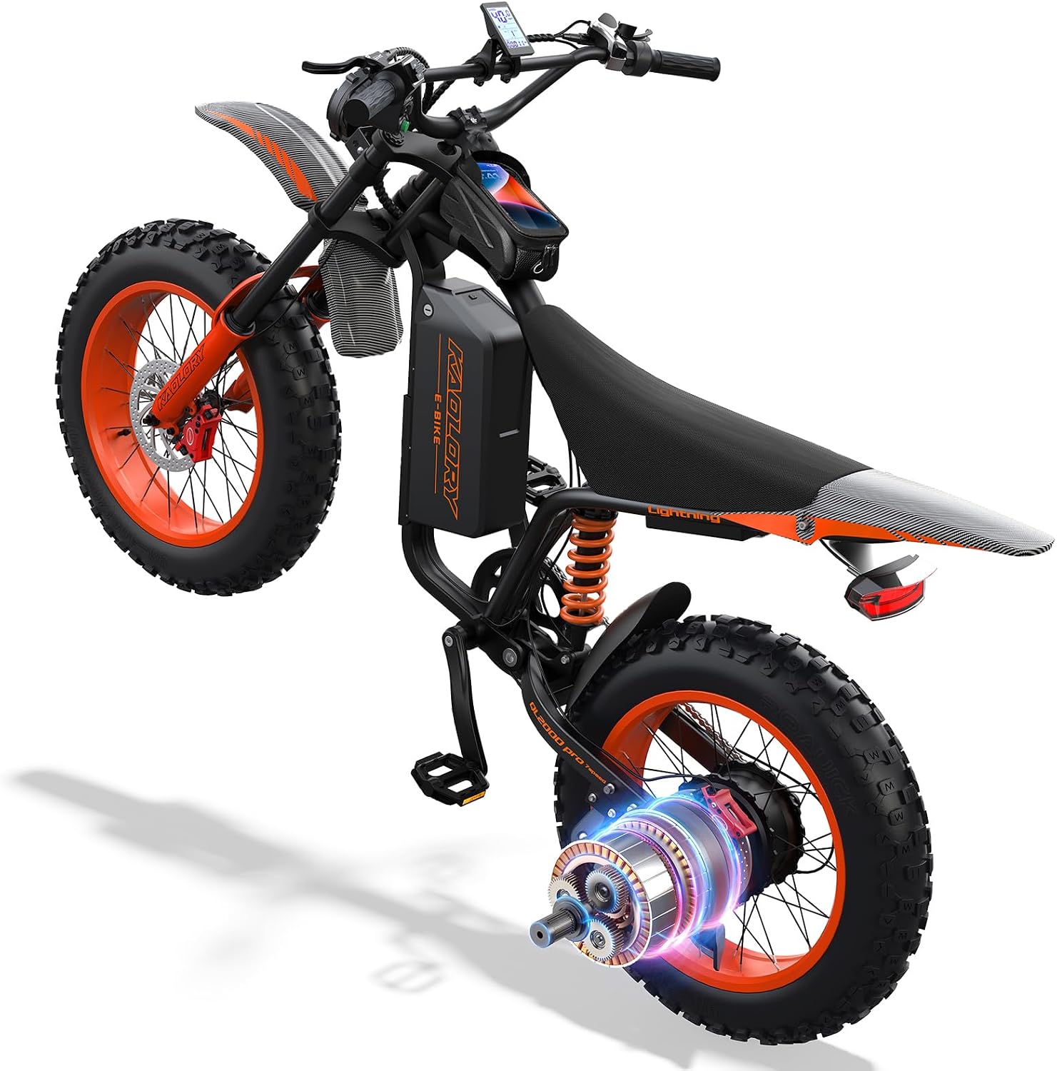 Ultra-Power 5000W All-Terrain Electric Bike | 60V 36Ah Dual Suspension E-Bike (45 MPH)