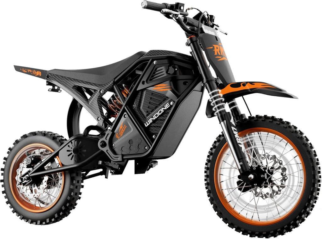 Electric Dirt Bike for Adults & Teens, 2200W Peak Ebike, 48V 22.5Ah, 37 MPH,