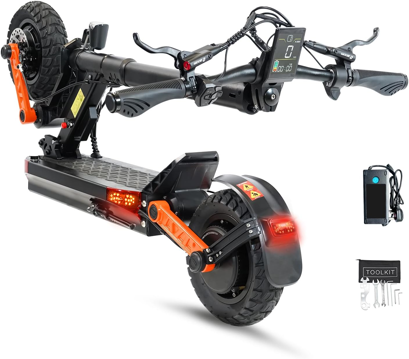 High-Performance Adult Off-Road Electric Scooter | Dual-Motor Foldable Kick Scooter