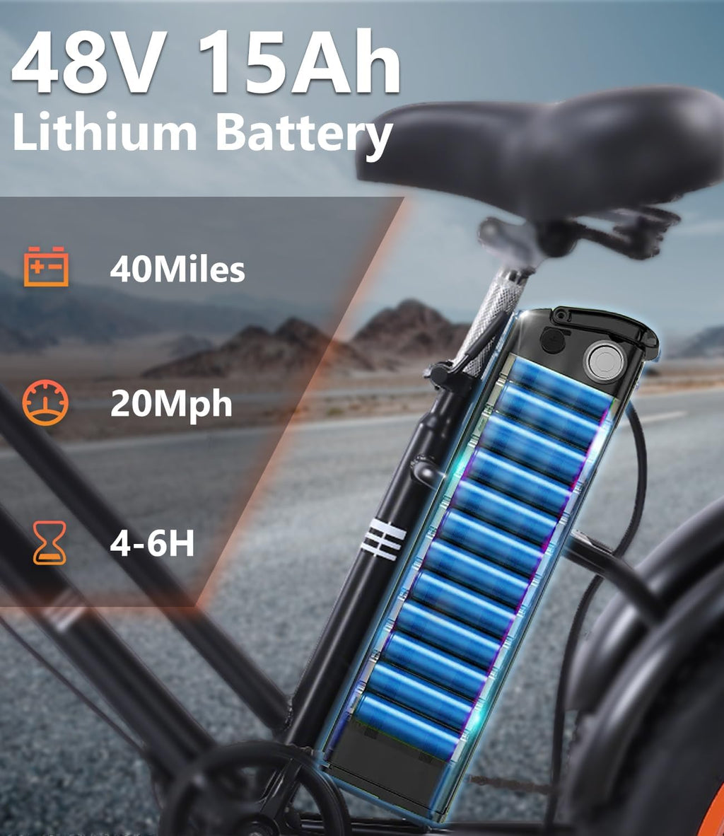500W All-Terrain Fat Tire Electric Tricycle (48V / 20 MPH)