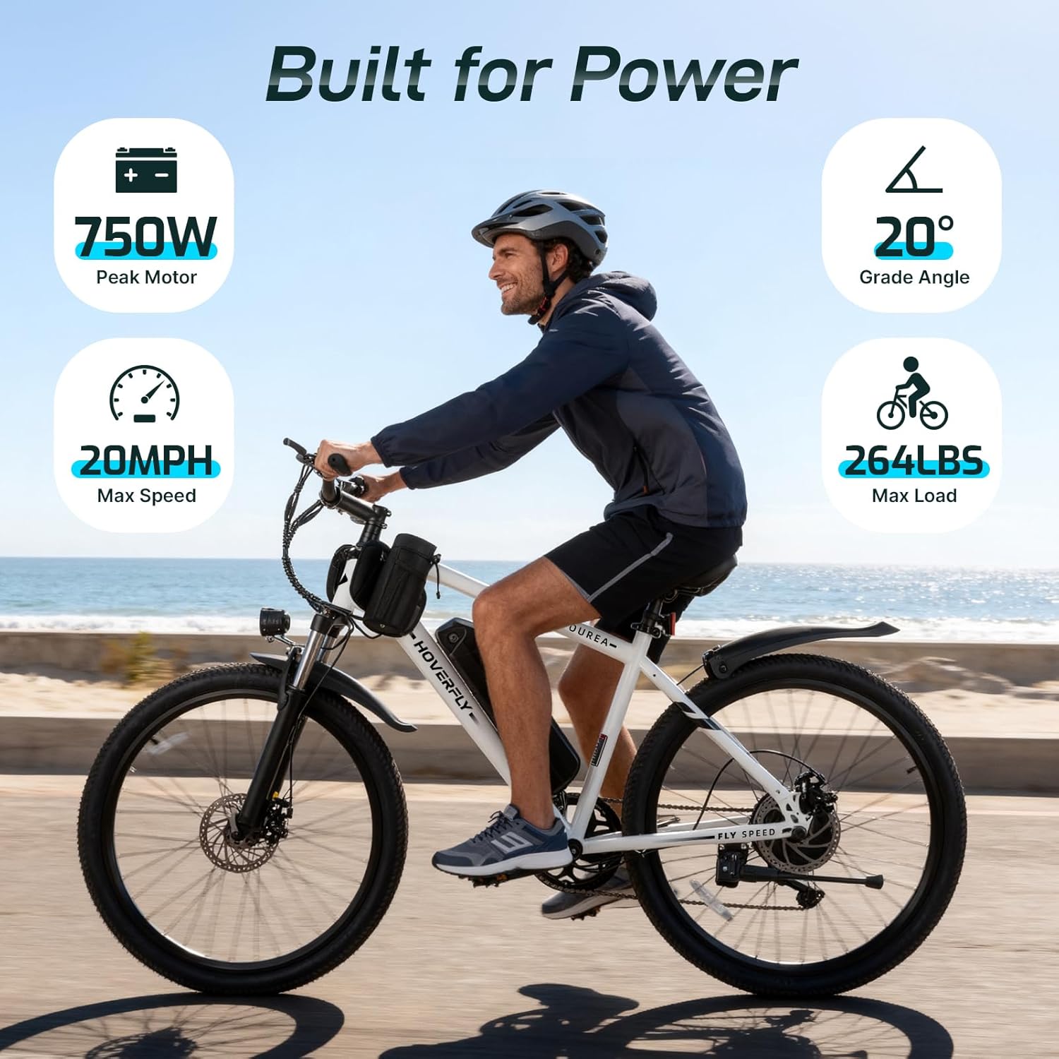 Electric Bike for Adults, 26"/16" Models, 750W/500W Peak Motor, Up to 20/15.5MPH,