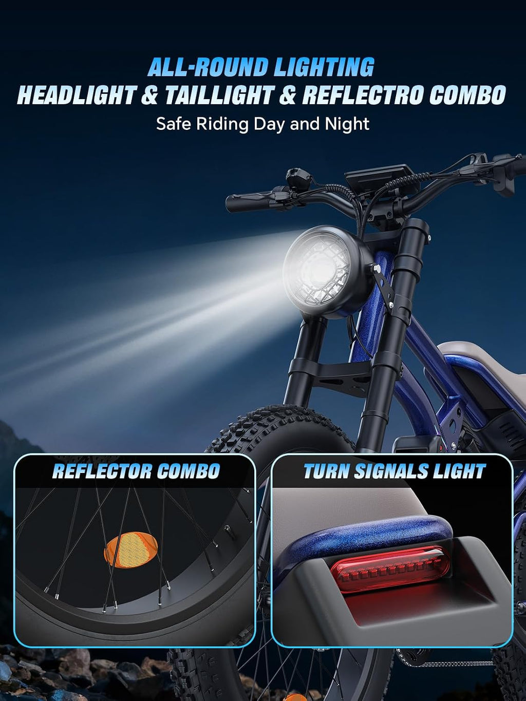 24" All-Terrain Fat Tire Electric Bike – 3000W Peak High-Performance Off-Road E-Bike