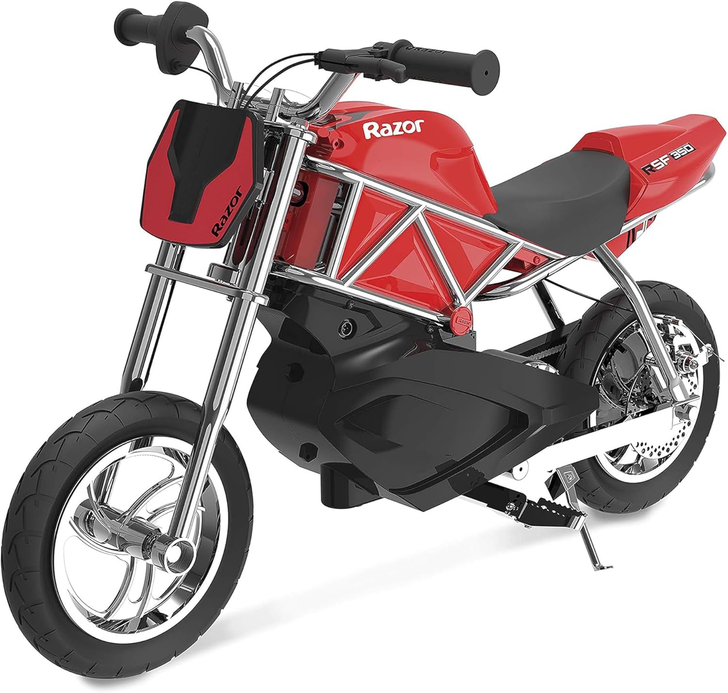 Compact Electric Street Bike - Red/Black