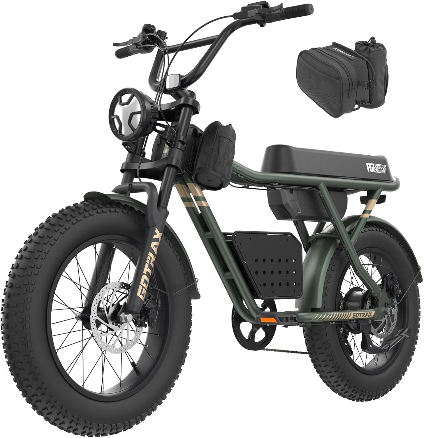 Electric Bike for Adults, 750W Motor, 25mph, Max 45-Mile Range, 20" Fat Tire, UL Certified