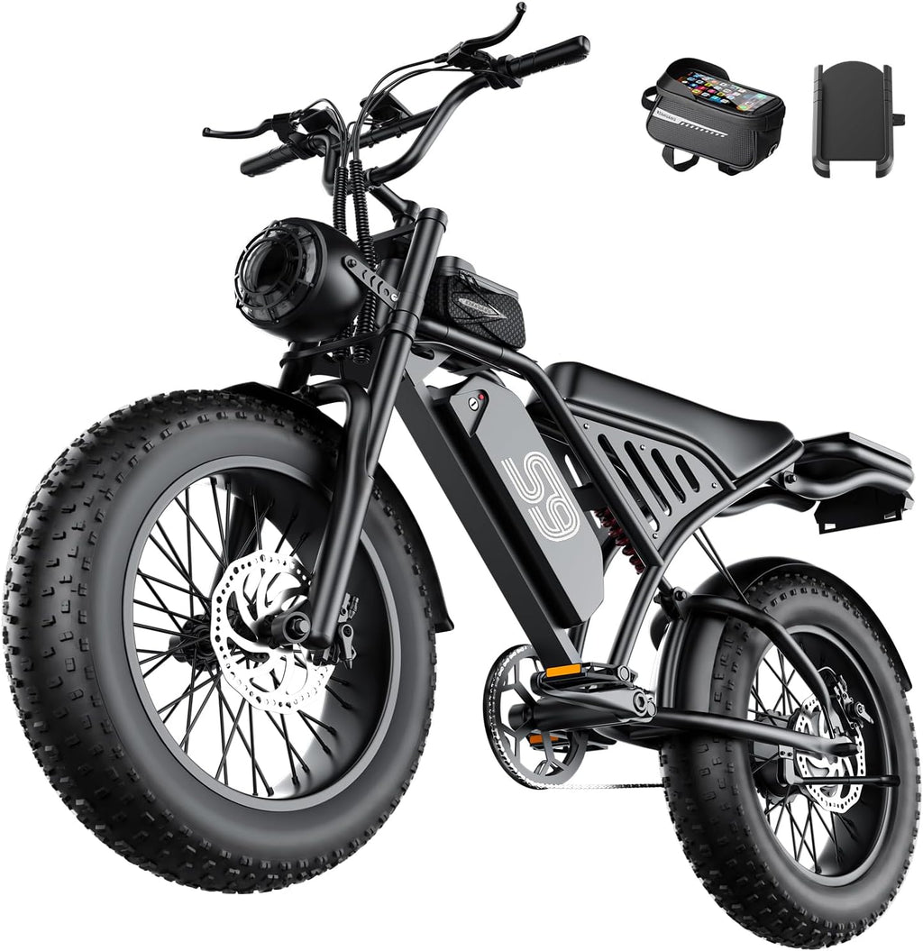 Electric Bike for Adults, 2500W Peak Electric Dirt Bike, 36MPH & 65Miles, 20" Fat Tire All-Terrain E-Bike with 48V 20AH