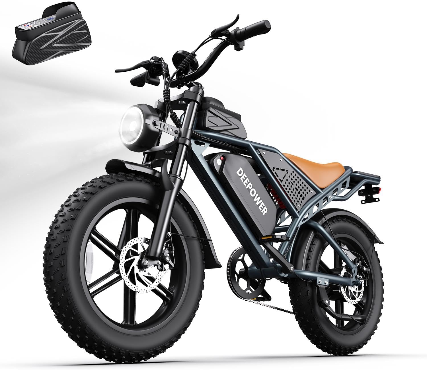 Electric Bike for Adults,2000W Peak Motor&28MPH Electric Dirt Bike，48V 20AH/35AH/60AH