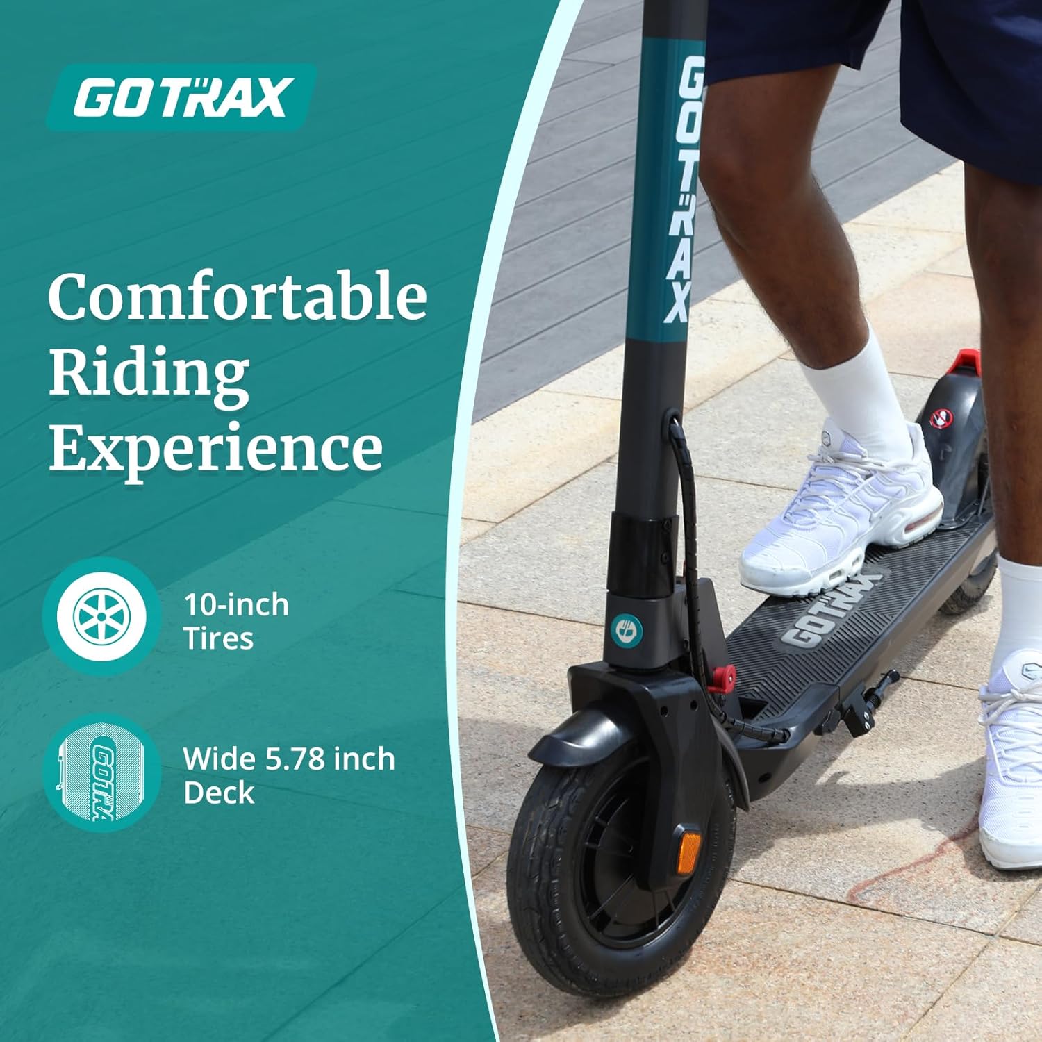 Electric Scooter for Adults, Max 18/38 Mile & 20/28Mph by 350w/500w/1000w Motor,10" Tire, Bright Headlight Taillight,Aluminum Alloy Frame&Cruise Control, Foldable Escooter for Commute