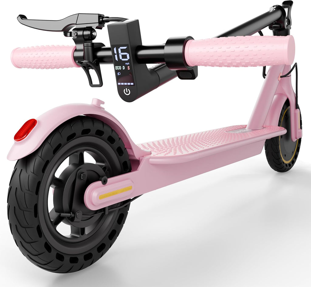 Electric Scooter for Adults, Foldable Commuter E Scooter for Teens, 350W Motor, 19 MPH, Up to 21 Miles Range, 8.5" Solid Tires, Cruise Control, Dual Brakes, LED Display
