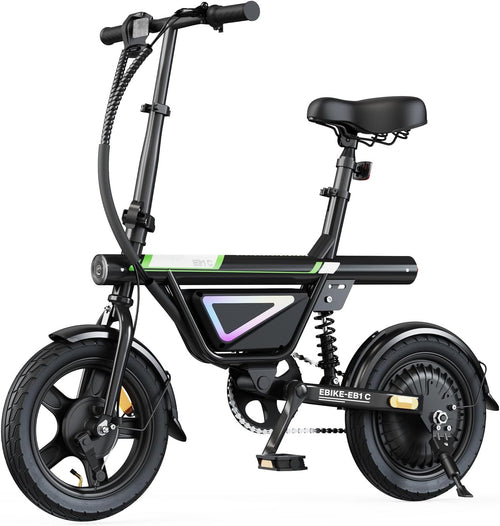 14" Folding Electric Bike for Adults | 500W Peak, 36V 7.8Ah Battery, 22 MPH Compact Commuter & Leisure E-Bike