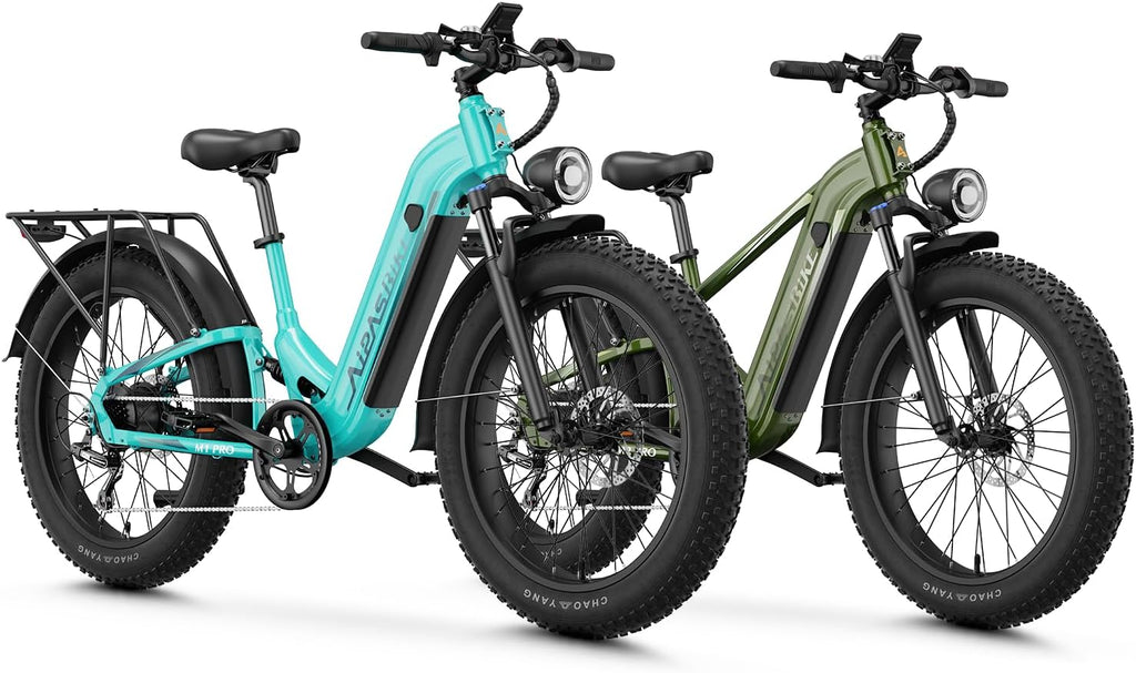 All-Terrain 26" Fat Tire Electric Bike Combo Pack – 1800W Peak Motor, 48V 17.5Ah Removable Battery, 7-Speed 85-Mile Long Range Adult E-Bike Set