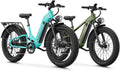 All-Terrain 26" Fat Tire Electric Bike Combo Pack – 1800W Peak Motor, 48V 17.5Ah Removable Battery, 7-Speed 85-Mile Long Range Adult E-Bike Set