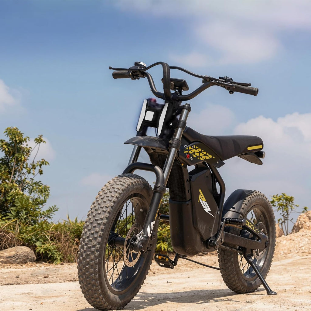 Electric Bike for Adults, 2000W/3000W Electric Dirt Bikes with Pedals, 48V 25AH/ 60V 27AH Long Lasting