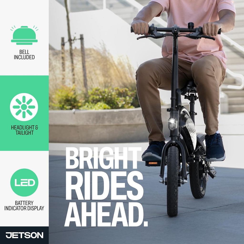 Compact Folding Electric Ride-On Bike – Twist Throttle, Cruise Control & Built-in Carry Handle