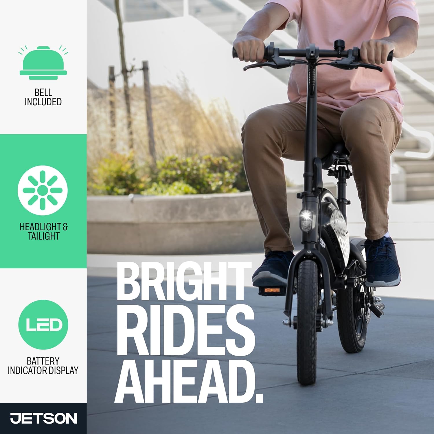 Compact Folding Electric Ride-On Bike – Twist Throttle, Cruise Control & Built-in Carry Handle