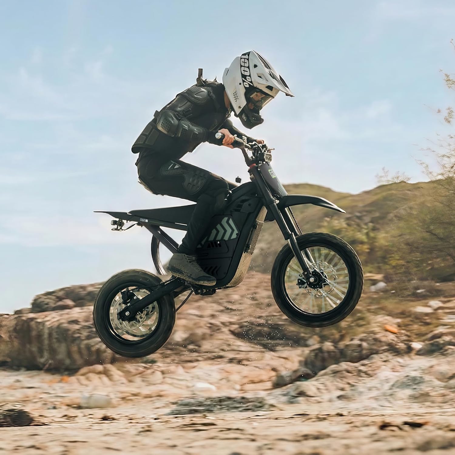 Electric Dirt Bike, 2200W 37MPH Electric Motorcycle, 48V/22.5Ah