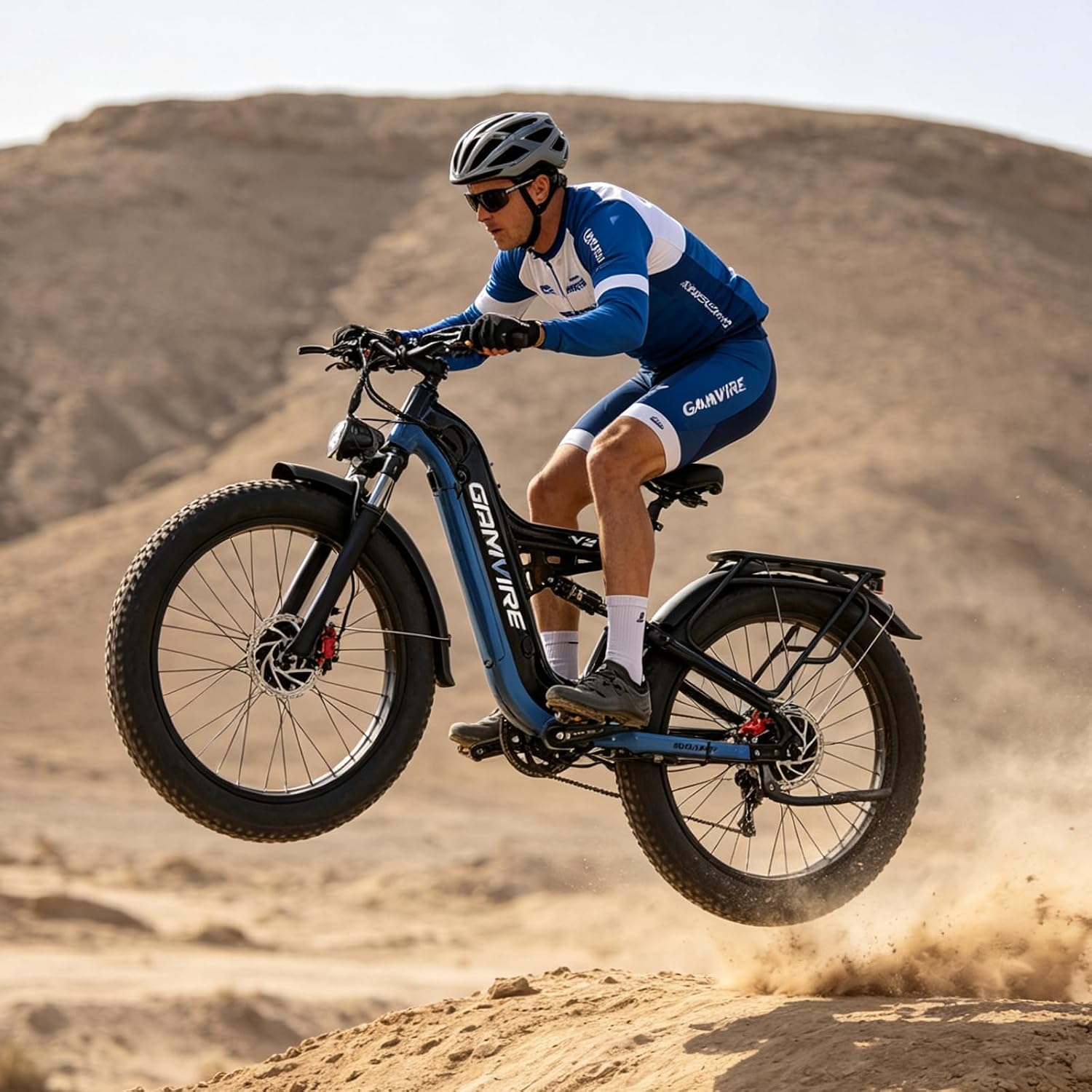 9000W Peak Dual Motor Electric Bike – 26" All-Terrain Fat Tire E-Bike with Full Suspension & Hydraulic Disc Brakes