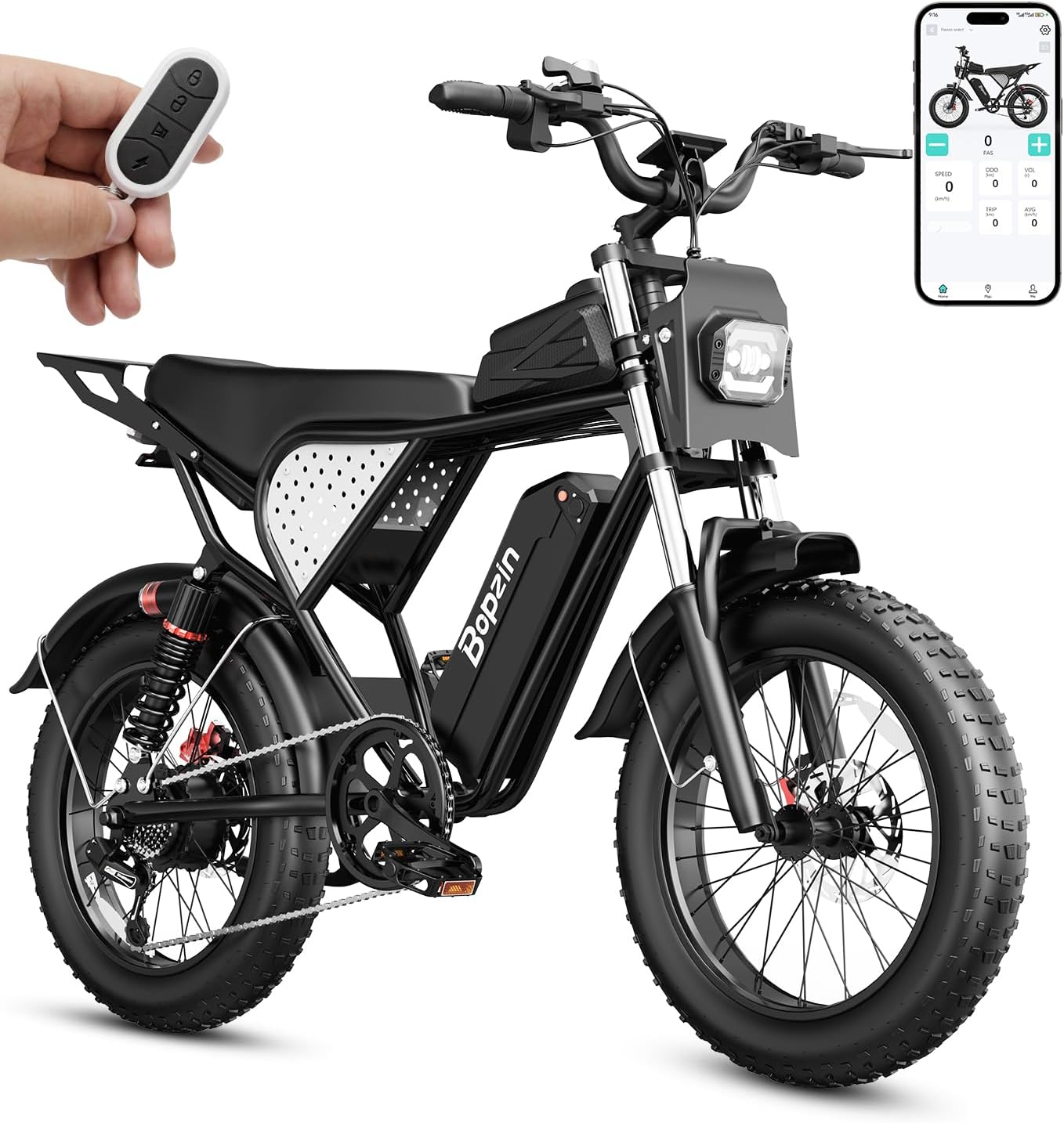 Electric Bike for Adult 1500W-2000W Peak Motor, 48V 20-25AH
