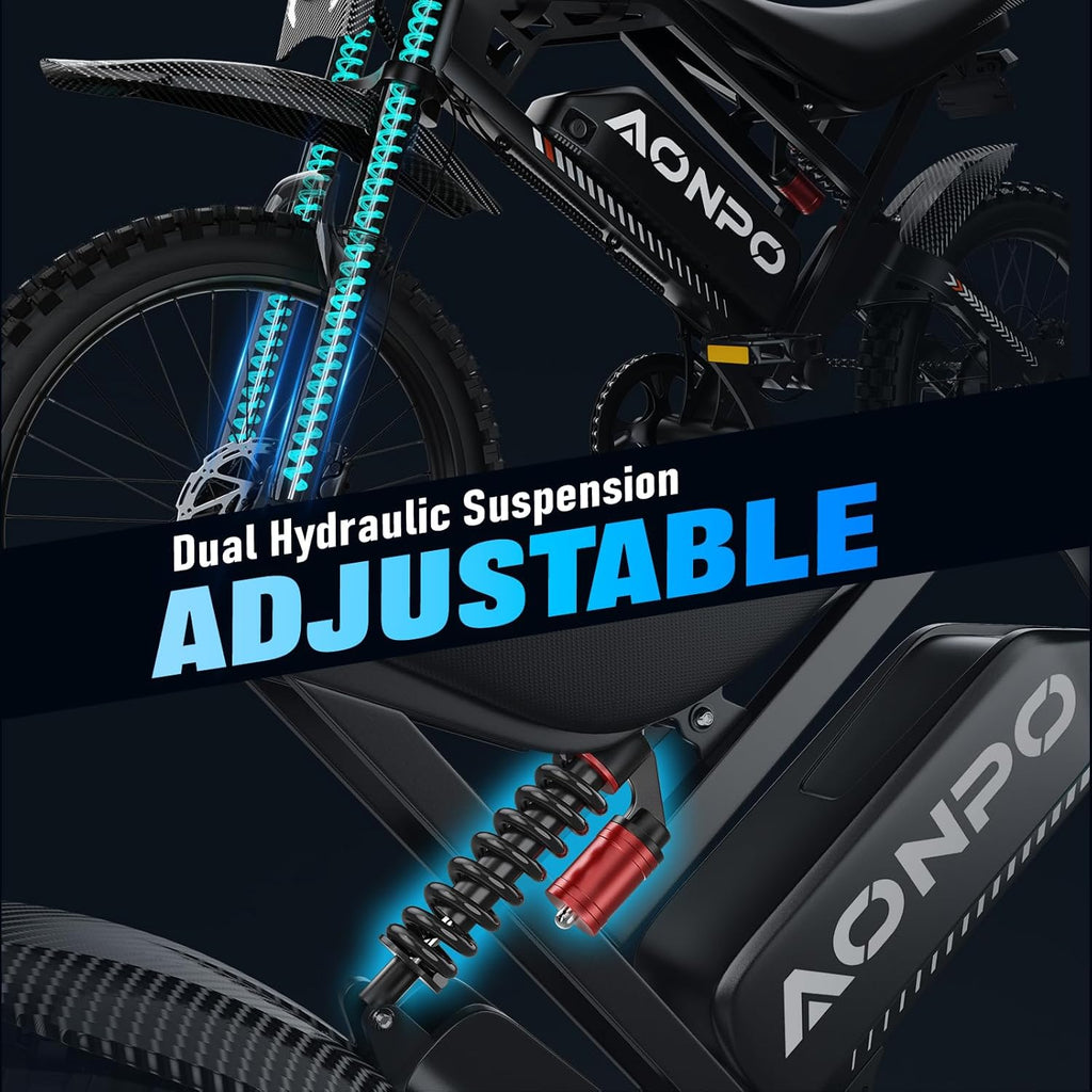 Electric Bike for Adults,Peak 2000W/3000W Ebikes for Adults,30 MPH/33 MPH Ebike,48V 18.2AH/ 52V 22.5AH