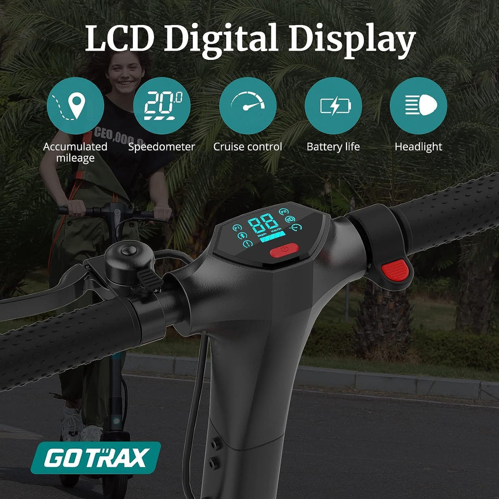 Electric Scooter for Adults, Max 18/38 Mile & 20/28Mph by 350w/500w/1000w Motor,10" Tire, Bright Headlight Taillight,Aluminum Alloy Frame&Cruise Control, Foldable Escooter for Commute